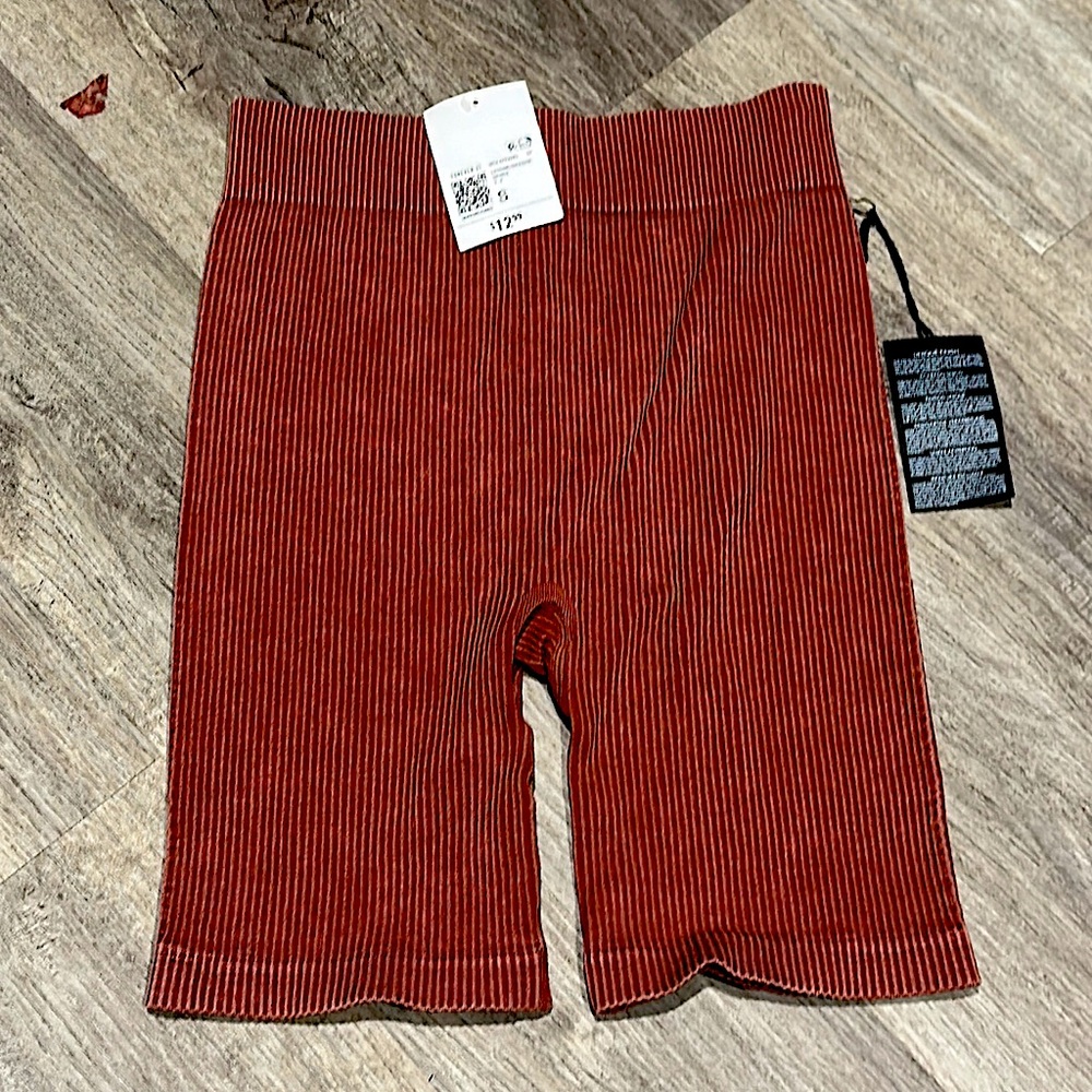 ribbed material biker shorts from forever 21. quality is so good not see through